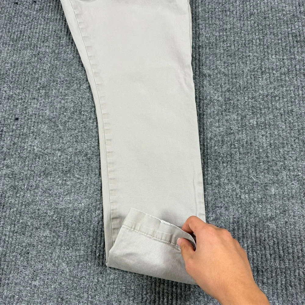 Banana Republic Fulton Skinny Chino Pants Mens Size 32x30 Gray Stretch Casual